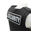 Large Black Reflective Security Badge | Hook and Loop Security