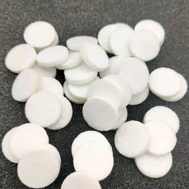 40 Pieces/20 Pack Car Air Vent Clip Freshener Replacement Pads, 16mm Unscented Refill Tablets for Auto Freshener Clips, Car Diffuser Refill Felt Pads, Essential Oil Diffuser Cotton Slices