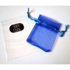 Blue CLIP-ON Huggie Hoop Gift Earrings (no piercing required) Stainless