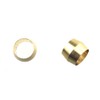 Acoeitl 1/4 Inch Brass Compression Sleeves Ferrules No Burrs Tight