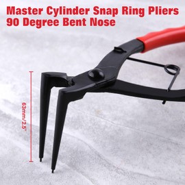 SPEEDWOX Master Cylinder Snap Ring Pliers, 90 Degree Bent Nose Pliers, Internal Ring Remover for Motorcycles Trucks Cars