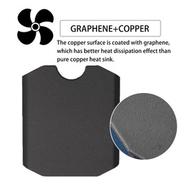 Steam Deck SSD Heatsink Thermal Pad: Haojiaho M.2 2230 NVME SSD Graphite Covered Pure Copper Heat Sink with Cooling Thermal Pads for Steam Deck 2230 SSD, SabrentRocket 2230, Rog Ally ssd
