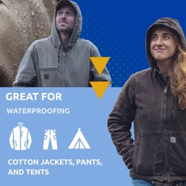 Nikwax Cotton Proof, 300ml, Waterproofing for Cotton, Polycotton, and Canvas, Adds Water Repellency, Wash-In Solution