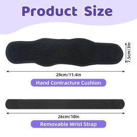 Soulchen 4 Pcs Palm Protector for Hand Contracture Palm Grip Finger Contracture Cushion for Rehabilitation Stroke Hemiplegic Arthritis Skin Breakdown Hand Grip Strengthener Prevention Pad