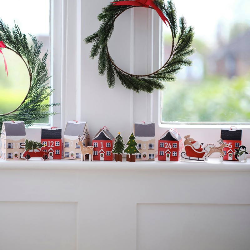 Ginger Ray Advent Scene Box Kit Make Your Own Christmas