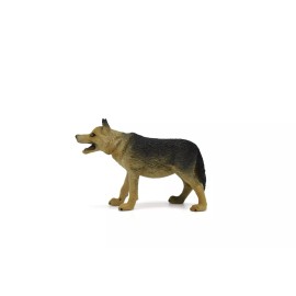 CWG Wolf, Realistic Toy  Plastic Replica, Model Hand Painted    3"   CWG189 BB44
