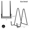 IBosins 5 Pack 6 Inch Plate Holder Display Stands, Metal