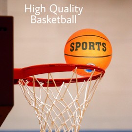 YSAMAX 1 x Basket Ball Size 7 for Kids, Adults, Men, Women Indoor Outdoor Gaming Sports Playing, High Durability Good Grip Rubber