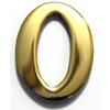 2" Solid Brass Mailbox Number #0 / Better Box Mailboxes