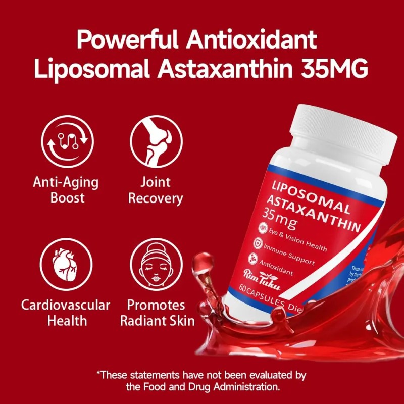 Astaxantina Liposomal 35 Mg 120 Cápsulas