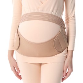 TSLBW 4 in 1 Pregnancy Support Belt Maternity Belt Wrap Back Support Waist Maternity & Postpartum Belly Band for Birth Preparation Labour Relieve Back Pelvic Hip Pain (M-XXL)