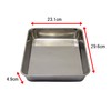 TAKAGI Stainless Steel Square Bat, 15 Pieces, Capacity 7.2 gal