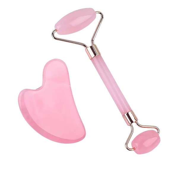 2pcs Scraping Facial Tool Valentine's Day Gift, Includes Roller and