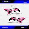 Factory EFX White & Pink Shift Racing Graphics Kit fits