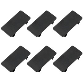 PIYANYO 6PCS Rocker Switch Panel ABS Rectangular Rocker Switch Blank Snap-in Hole Plug Cover Bracket Filler Black