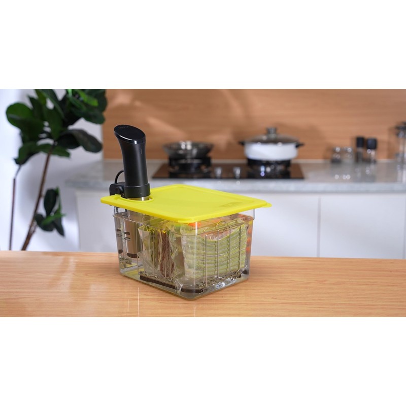 EVERIE 12Qt Sous Vide Container Kit w/Collapsible Lid + Lock-In
