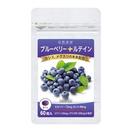 大日ヘルシーフーズ ブルーベリー ルテイン 60粒入（錠剤タイプ）×1袋 カシス メグスリの木末配合 サプリ