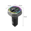 QUMOX Bluetooth 5.3 FM Transmitter Car Charger, PD 30W +