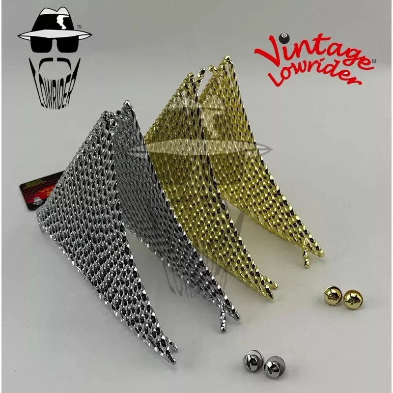 ORIGINAL LOWRIDER 20" TANK FRAME TOP/BOTTOM SQUARE TWISTED INSERTS. -