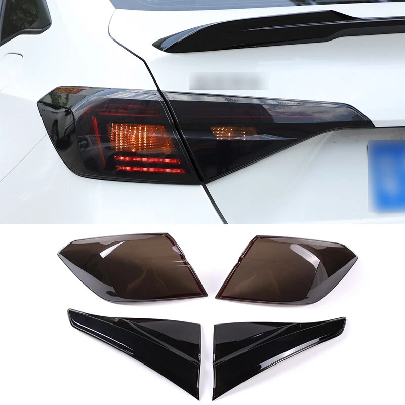 momocar Smoked Black Tail Light Lamp Cover Guard Trim Accessories