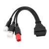 3 In 1 Motorcycle OBD Diagnostic Cable 16Pin to 3PIN