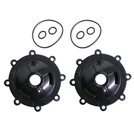 ATIE 3-Way/2-Way Pool Valve Cover/Cap 4606 with O-ring 1132+ and Shaft O-ring R0487100 For Zodiac Jandy Black/Gray 3-Way/2-Way Pool Valve Covers 4606+, 1303+, 4734+, 1304+ (2 Pack)