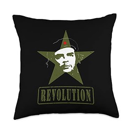 Che Guevara Shirt Rebel Cuban Shirt Guerrilla Revolution Throw Pillow