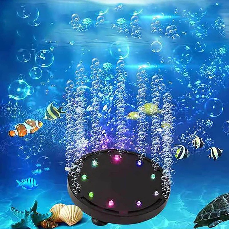 Fish Tank Bubbler Light Multifunction High Brightness LED Aquarium Bubbler