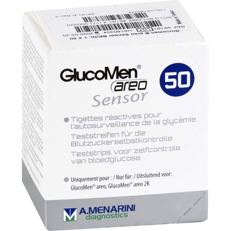 Glucomen areo Sensor Test Strips Pack of 50