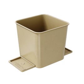 Car Trash Can for Vehicles Leakproof Compact Garbage Bin w/ Stability Flap, Anti-Slip Base, Portable Trash Holder for Cars, Trucks, SUVs, Minivans Compact, Auto Container Organizer (Mocha, Small)