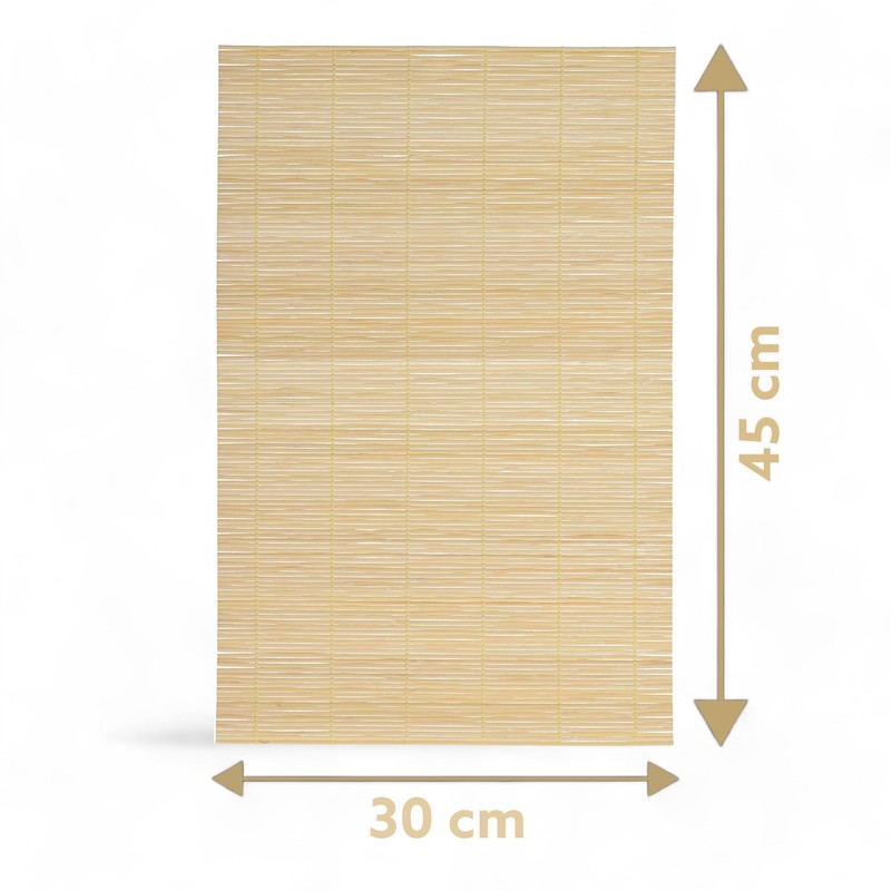 MIJOMA Bamboo Place Mats Set | 4 Pieces 30 x