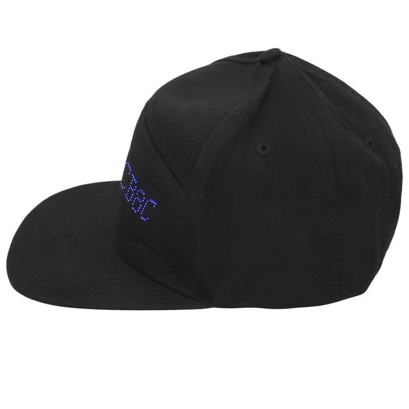 Cotton Plastic Peaked Cap LED Luminescence Editable Cool Hat for