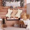 Hollowfly 2 Pcs Christmas Stockings 18.5 Inch Large Dog Bone