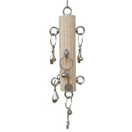 Baoblaze Parrot Chewing Toy Bite Resistant Sturdy Hardwood Parrot Toy Cage Hanging Toy for Large Medium Finches Lovebirds