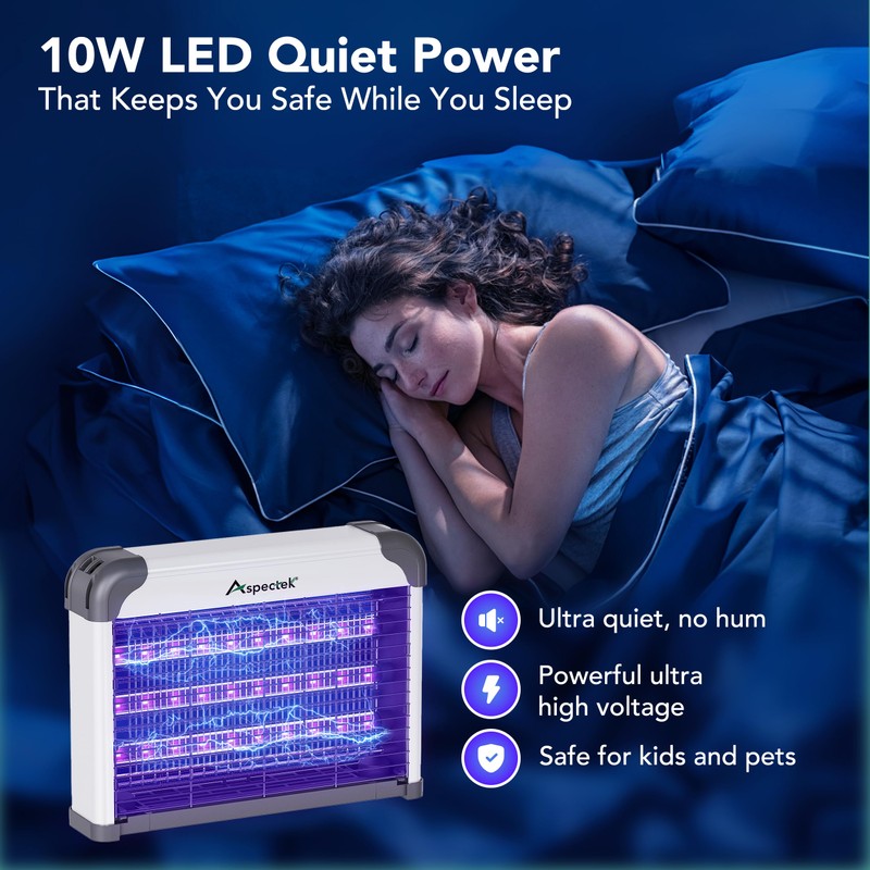 Aspectek LED Bug Zapper Indoor – High-Voltage Mosquito and Fly