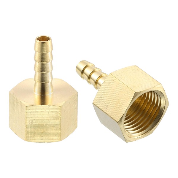 QUARKZMAN QUARKZMAN 10 St1ck Messing Schlauchstutzen, 1/4" Bard x 1/2"