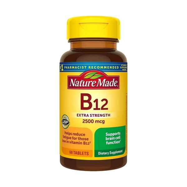 Nature Made Vitamina B12 Extra Strenght 2500 Mcg 60 Tabletas