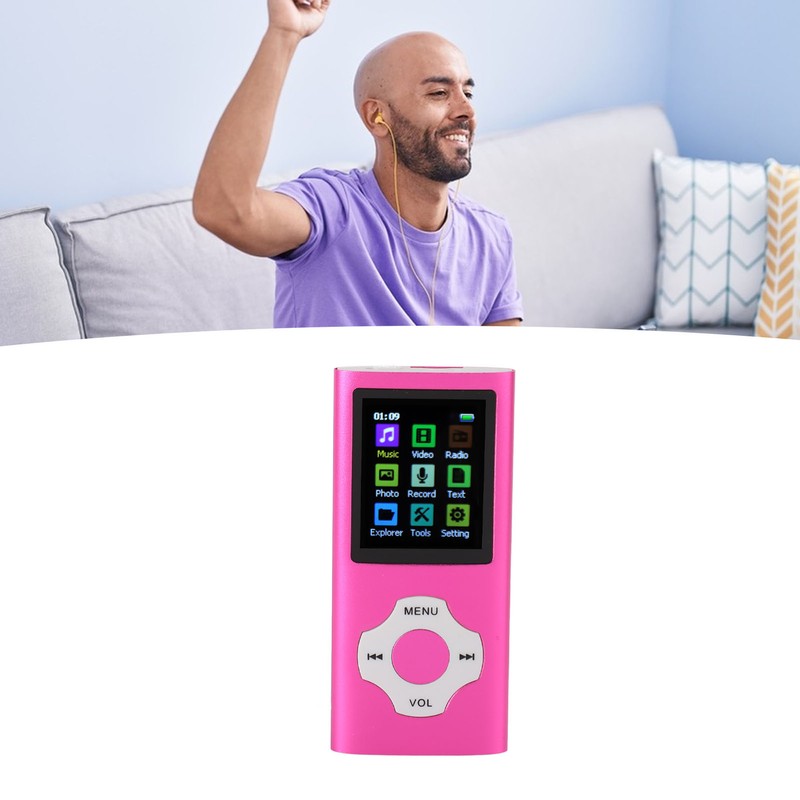 MP3 Player HiFi Lossless Rechargeable 1.8in TFT Screen Portable Music