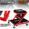 M-AUTO 40-Inch Folding Creeper Rolling Seat, All-in-One Adjustable Roller Garage