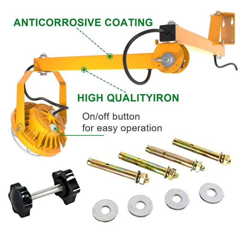 OSTEK 30W LED Loading Dock Lights with Swing Single Folding