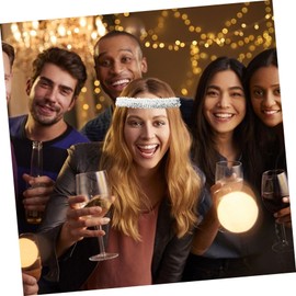 PACKOVE 12Pcs Sequin Headbands for Women and Girls Elastic Non-Slip Hair Accessories Sparkling Headbands for Yoga Travel and Workouts