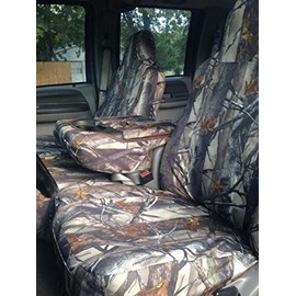 Durafit Seat Covers Made to fit 2002-2010 F250-F550 Super Duty, Front 40/20/40 Split Bench Seat with Molded Headrest Durable & Rugged, in New Conceal Camo Endura Fabric