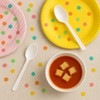 MERCHARII 100 Heavy Duty White Spoons, Perfect for Picnics, Parties,