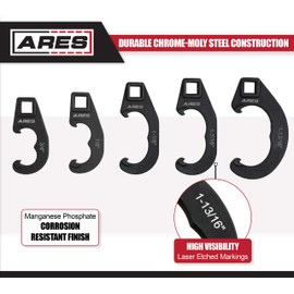ARES 71507 - Pitman Arm and Tie Rod Adjusting Tool Set - 1/2-Inch Drive - Unique Design Allows 360-Degree Rotation of Adjusting Sleeves
