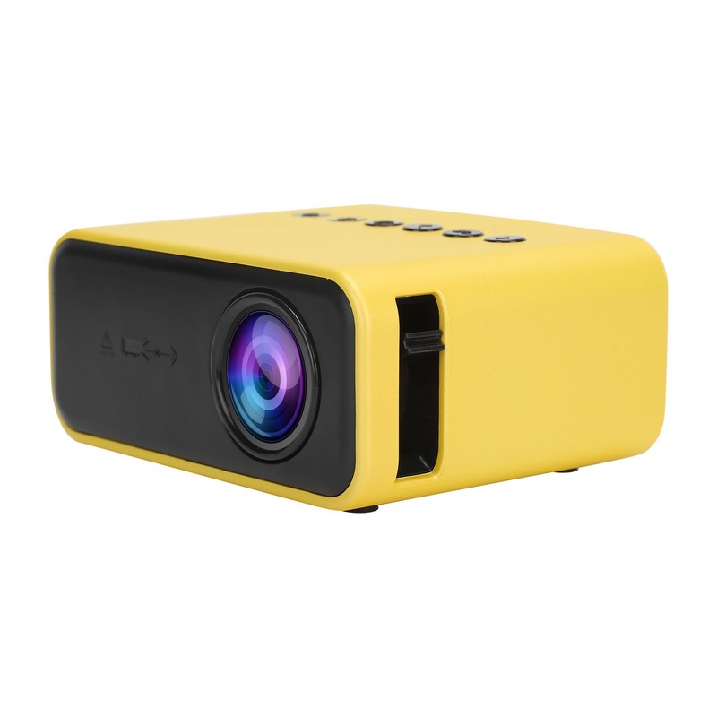 YT500 Mini Projector Portable Movie Projector with Audio and Video/USB/Memory