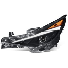 DNA MOTORING OEM-HL-0139-L Left Side Halogen Headlight Compatible with 2021-2022 Elantra