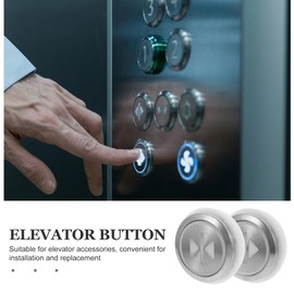 iplusmile 2pcs Elevator Accessories Push Start Button Cover Doorphone Wired Kit Wired Doorphone Lift Pull Cord Switch Doorbell Pull Cord Light Switch Silver Electronic Parts