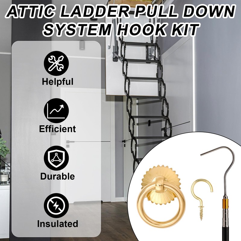 Ladder Pull Down System Kit, Attic Ladder Pull Down System
