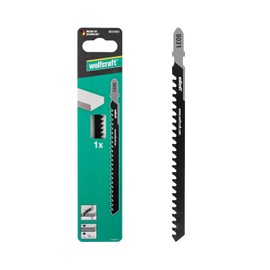 wolfcraft Jigsaw Blade - Especially for Aerated Concrete, Ytong, Fibre Cement Panels - Carbide Toothed Blade with T-Shank - Cutting Depth 75 mm - Made in Germany - 8031000