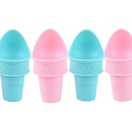 Giyofom Ice Cream Ice Cream Scoop Set with Mini Spoons Reusable Good Plastic Handle for Cooking Ds